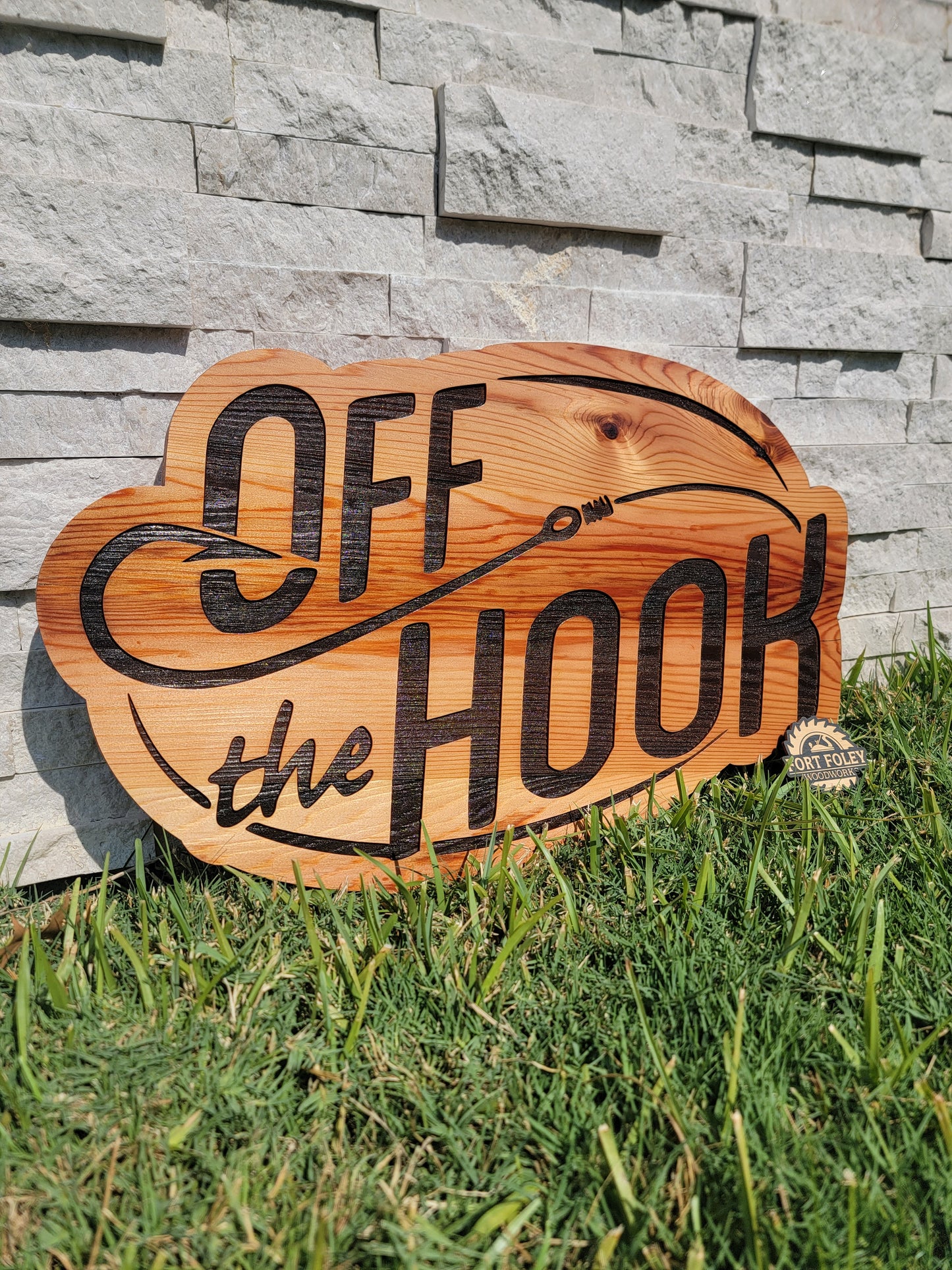 Cedar Engraved Patio Signs